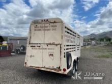 1984 Brite Stock Trailer Located In Elko Nevada Contact Scott Roberts For Appointment To View 775-77
