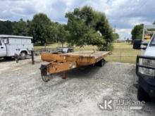 2005 Econoline SP-1625-TE T/A Tagalong Flatbed Trailer Rear Left Tire Missing