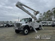 Altec AA55-MH, Material Handling Bucket Truck rear mounted on 2018 International 7300 4x4 Utility Tr