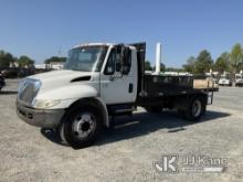 2005 International 4200 Flatbed Truck Runs & Moves) (Check Engine Light On, Check Electrical System 