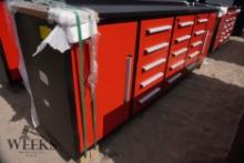 10FT WORK BENCH 15DRAWERS AND 2CABINETS (UNUSED)