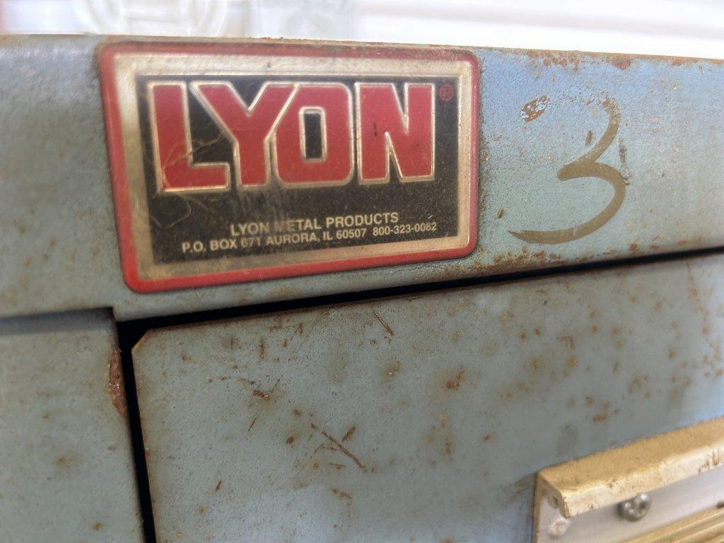 LYON 7-DRAWER CABINET, INCLUDES CONTENTS