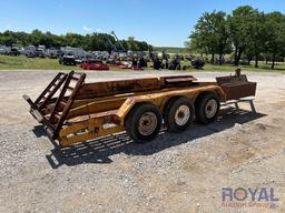 1981 Homemade 21ft Dozer Tri-Axle Trailer