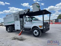 2013 Ford F750 Altec LR756 Chipper Dump Forestry Bucket Truck