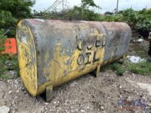 used oil waste tank