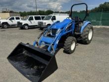 New Holland TC40DA Tractor w/ Front Loader Attachment