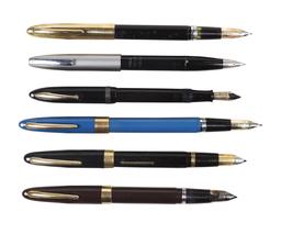 Fountain Pens (6), all Sheaffer White Dot, snorkel & lever fills, Imperial