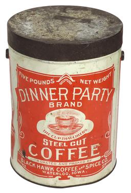 Country Store Coffee Pail, Dinner Party, from Black Hawk Coffee & Spice Co.