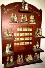 Global calendar with 12-figurines