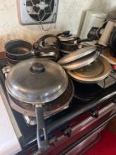 pots and pans in kitchen