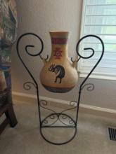 artifacts vase with stand