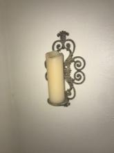 2- metal wall candle holders