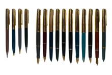 Parker Gold Filled Fountain Pen and Mechanical Pencil Assortment