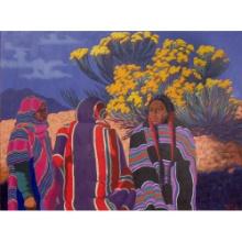 Carlos Hall (American, 1928-1997) 'Taos Chamisa' Oil on Canvas