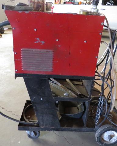 CENTURY 90 AMP 120V WIRE FEED WELDER ON CART, SN#124013