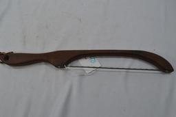 Wood Handle 15-1/2" Appalachian Bow Saw and Bread Knife