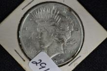 1922-P Peace Dollar; XF