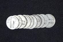 Group of 10 Standing Liberty Quarters and 1 Barber Quarter; No Dates