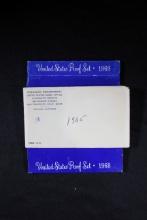3 - U.S. Mint Proof Sets including 1965, 1968, and 1969; 3xBid