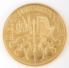 2006 .999 FINE GOLD AUSTRIA PHILHARMONIC 1 OZ COIN