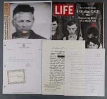 JAMES EARL RAY SIGNED 1985 LETTER FROM PRISON