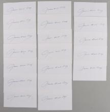 18 JAMES EARL RAY KING ASSASIN SIGNED INDEX CARDS