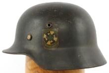 WWII GERMAN REICH M35 SAUERLAND STAHLHELM