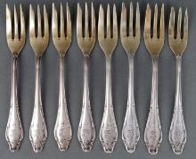 WWII GERMAN THRID REICH SS PASTRY FORK LOT OF 9