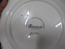 FRANCESCAN CHINA  51 PCS. - SOME SMALL CHIPS