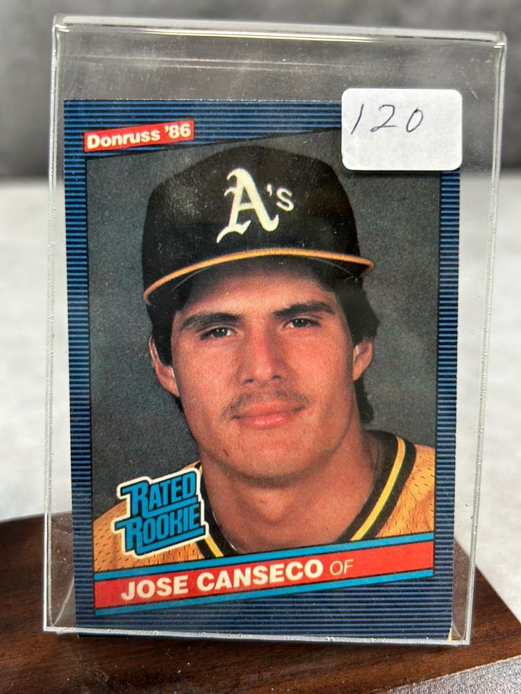 Jose Canseco Signed American League Baseball and Exhibit Card