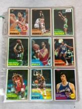 1981-82 Basketball 51 Card Lot with 9 West, 12 MW and 1East