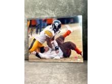 James Harrison signed 16X20  Famous Tackle color photo, JSA