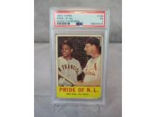 Willie Mays/Stan Musial1963 Topps #138  PSA 1