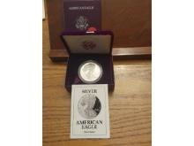 1992 SILVER EAGLE IN BOX PROOF