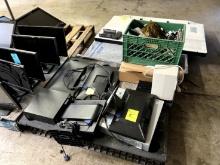 Pallet of LCD Monitors and CPU Accessories