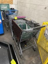 Assorted Shopping Carts W/ Peg Hooks