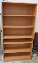 Wood Book Shelf, 37"x6'