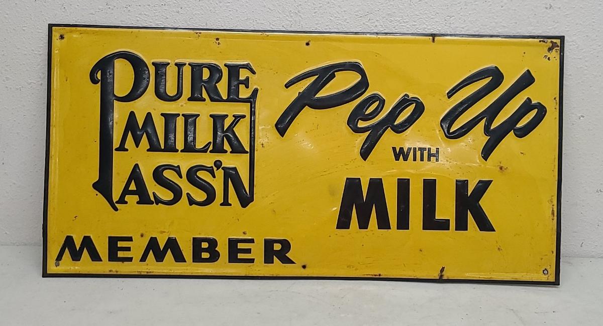 SST Embossed,  Pure Milk Sign