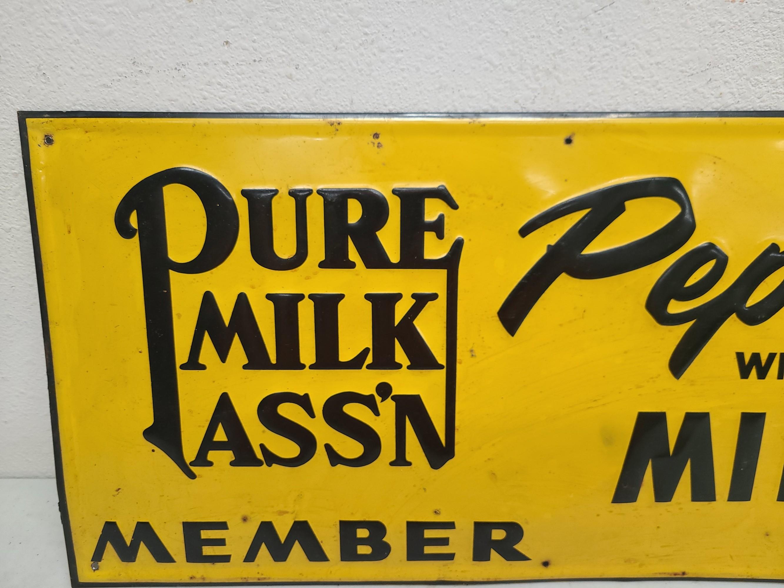 SST Embossed,  Pure Milk Sign