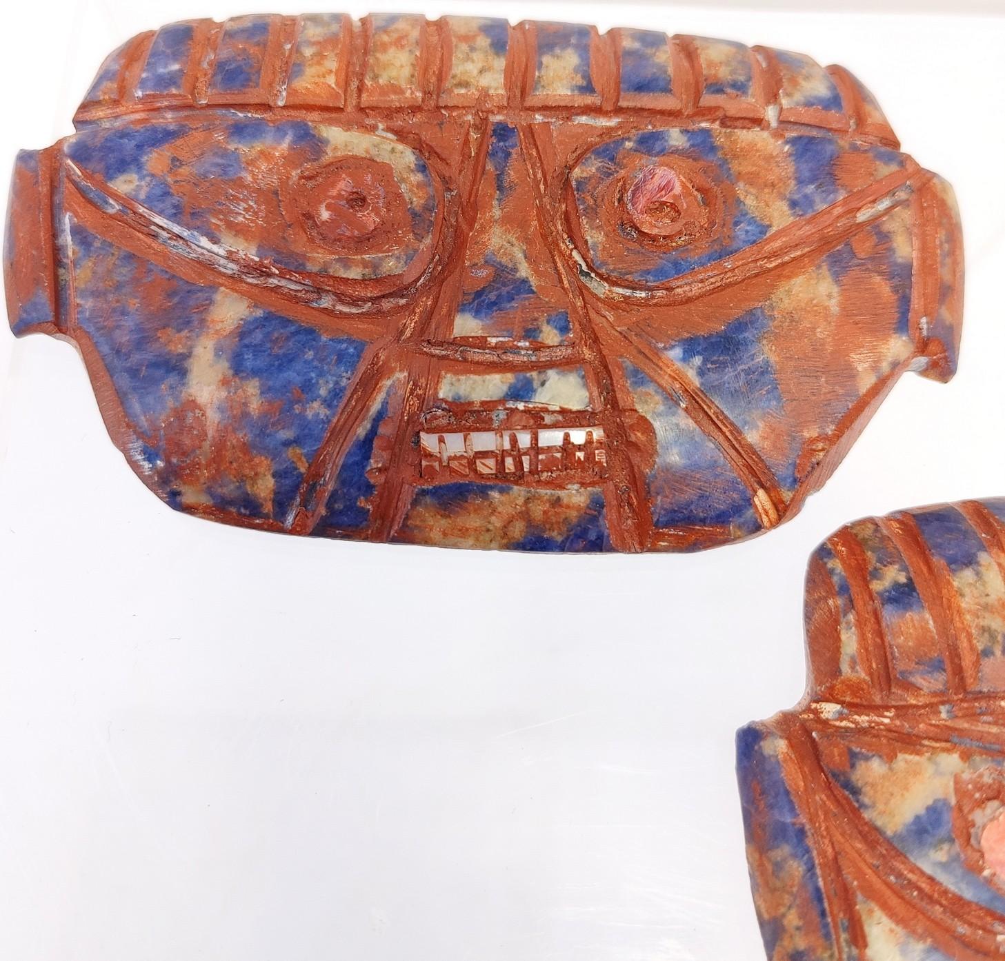 Pre-Columbian Sodalite Replica Carvings