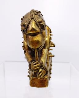 Pre-Columbian Tumbaga Finial, Colombia