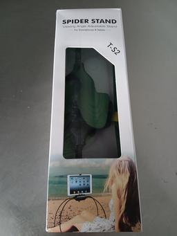 SPIDER LEGS Tablet & iPhone Stand / Hands Free - NEW IN THE BOX! Comes complete with 4 sturdy and fl