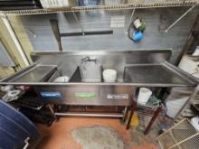 101" Three Compartment Sink