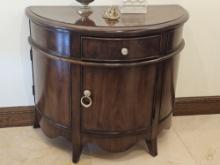 38" Demi Moon Wood Console Cabinet