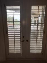 Exterior Impact Glass Door, 36" X 72" with Bahama Shutter