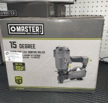 Master 15 Degree Rapid Fire Coil Roofing Nailer - New