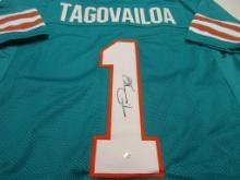 Tua Tagovailoa of the Miami Dolphins signed autographed football jersey PAAS COA 602