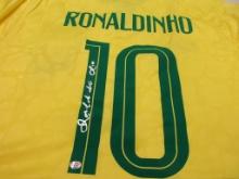 Ronaldinho Gaucho of Brasil signed autographed soccer jersey PAAS COA 502