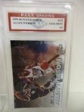 Allen Iverson Philadelphia 76ers 1999-00 Fleer Force #123 graded PAAS Gem Mint 9.5