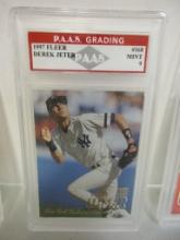 Derek Jeter NY Yankees 1997 Fleer #168 graded PAAS Mint 9